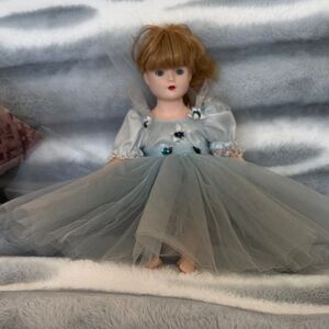 Elegant Blue Dress Doll